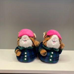 Aerie cat slippers with adjustable eye mask